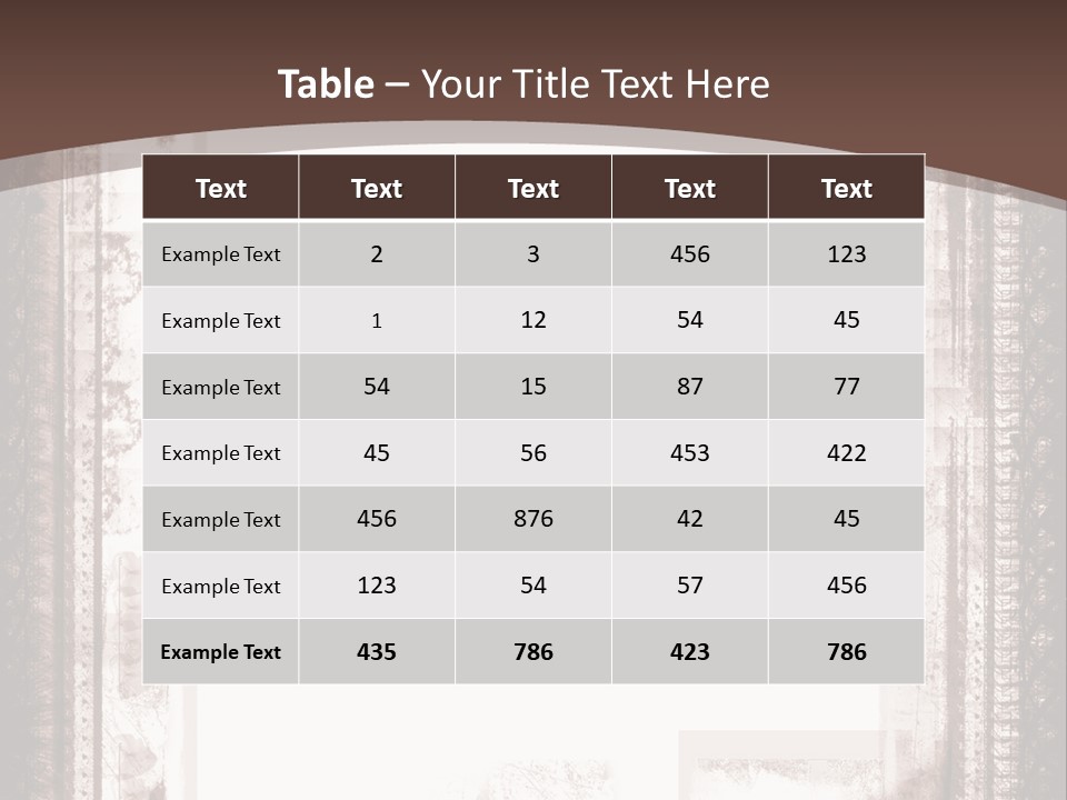 Grungy Graphic Brown PowerPoint Template