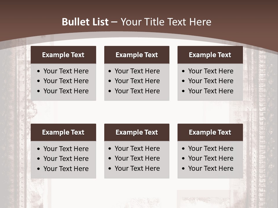 Grungy Graphic Brown PowerPoint Template
