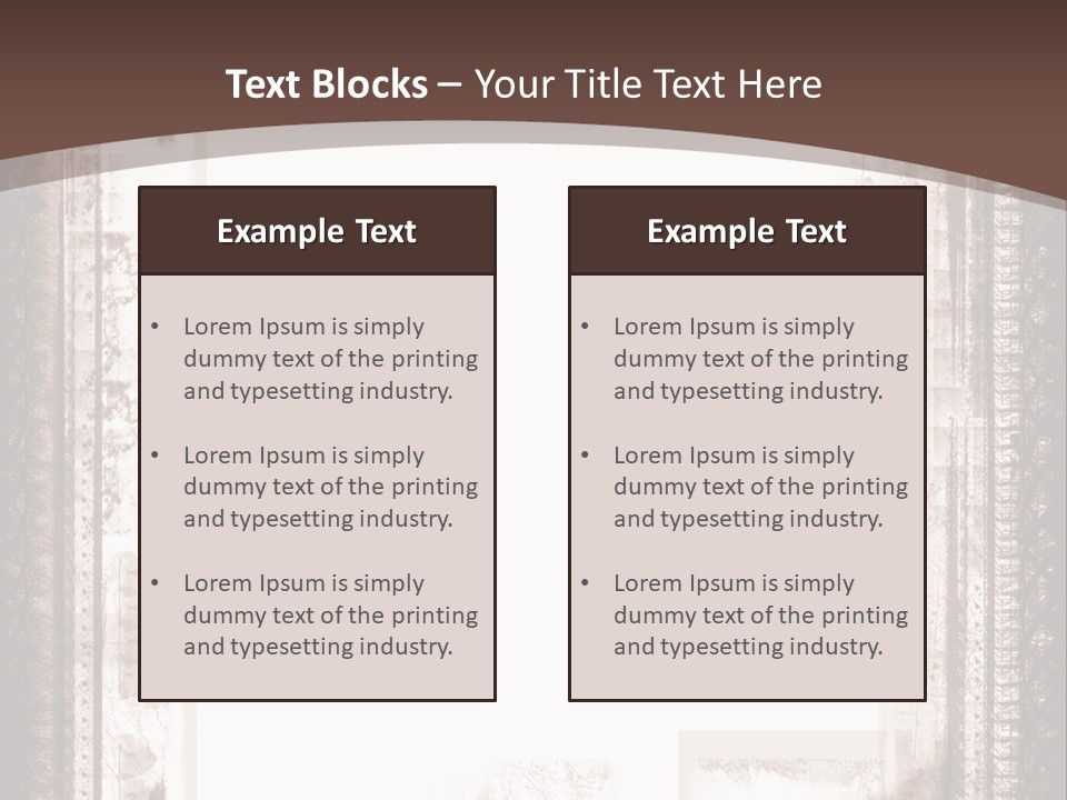 Grungy Graphic Brown PowerPoint Template