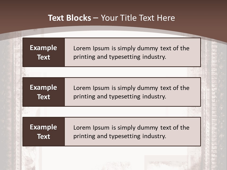 Grungy Graphic Brown PowerPoint Template