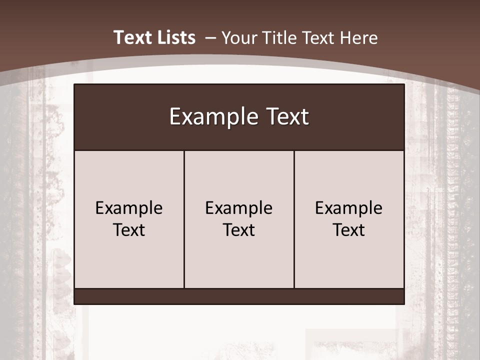 Grungy Graphic Brown PowerPoint Template