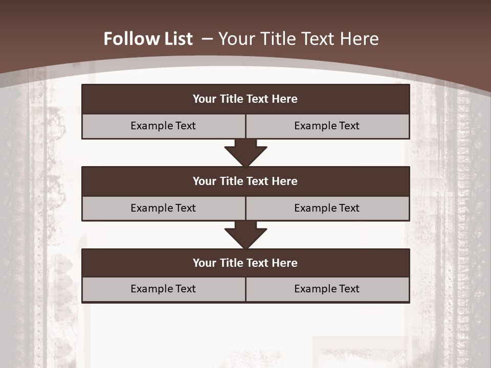 Grungy Graphic Brown PowerPoint Template
