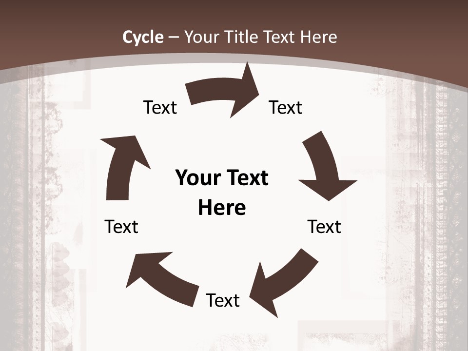 Grungy Graphic Brown PowerPoint Template