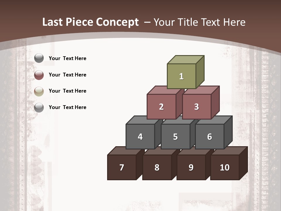 Grungy Graphic Brown PowerPoint Template