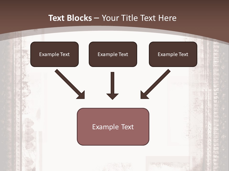 Grungy Graphic Brown PowerPoint Template