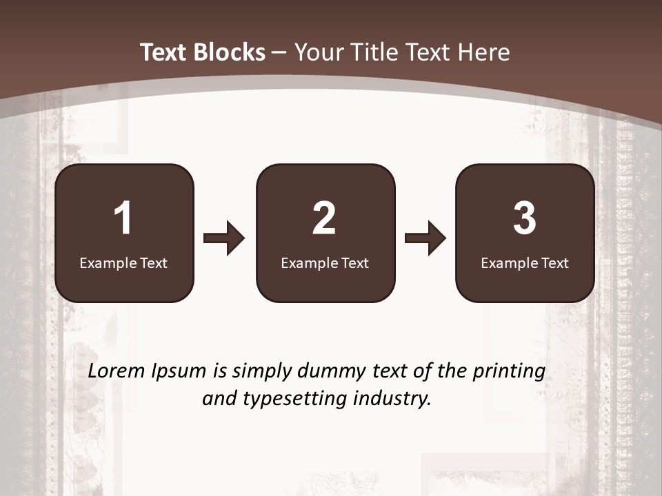 Grungy Graphic Brown PowerPoint Template