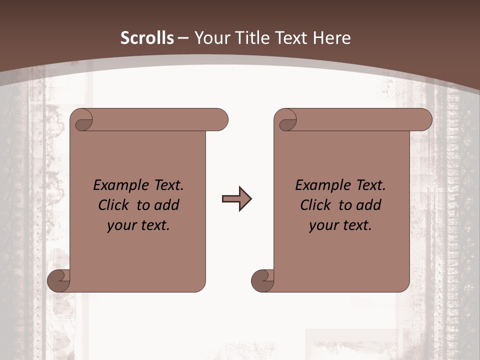 Grungy Graphic Brown PowerPoint Template