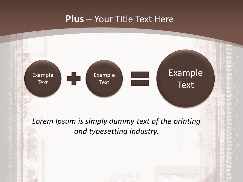 Grungy Graphic Brown PowerPoint Template
