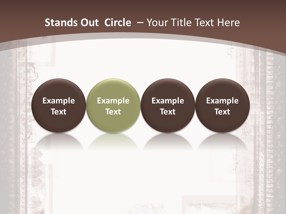 Grungy Graphic Brown PowerPoint Template