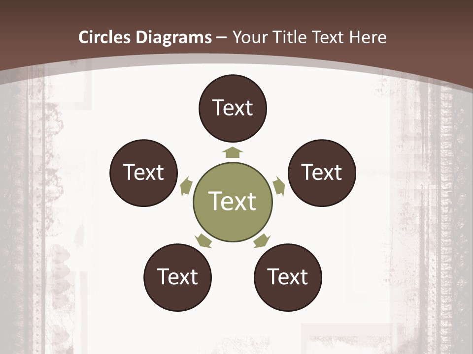 Grungy Graphic Brown PowerPoint Template