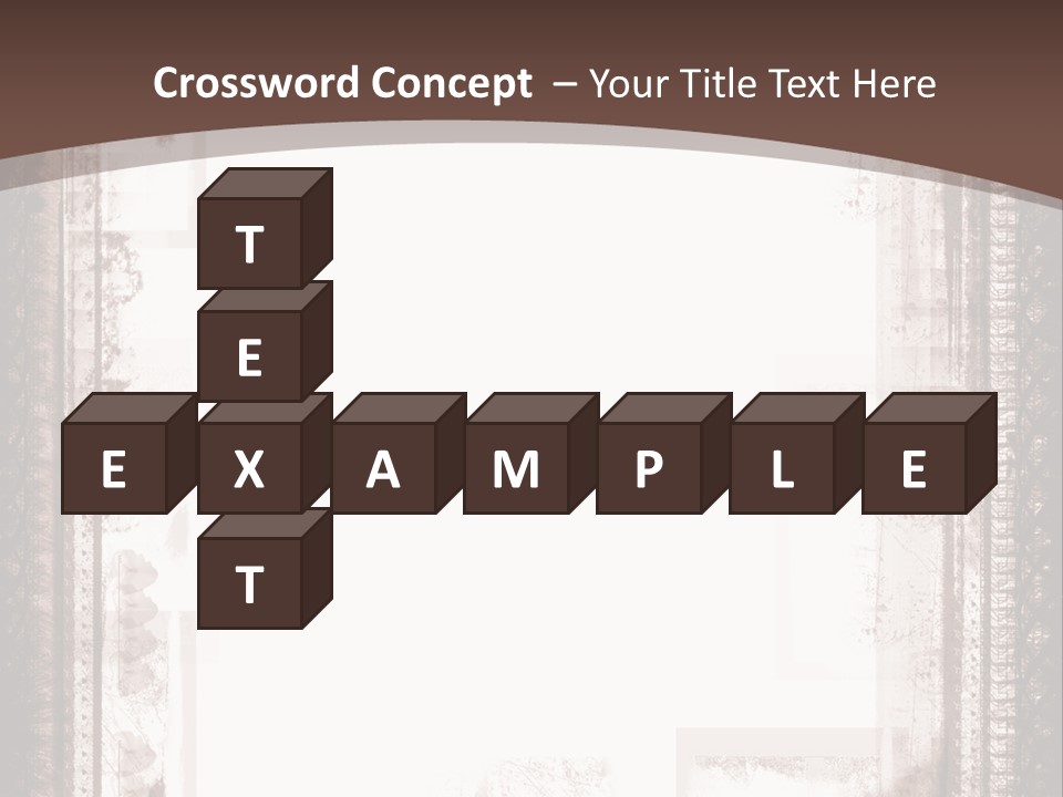 Grungy Graphic Brown PowerPoint Template
