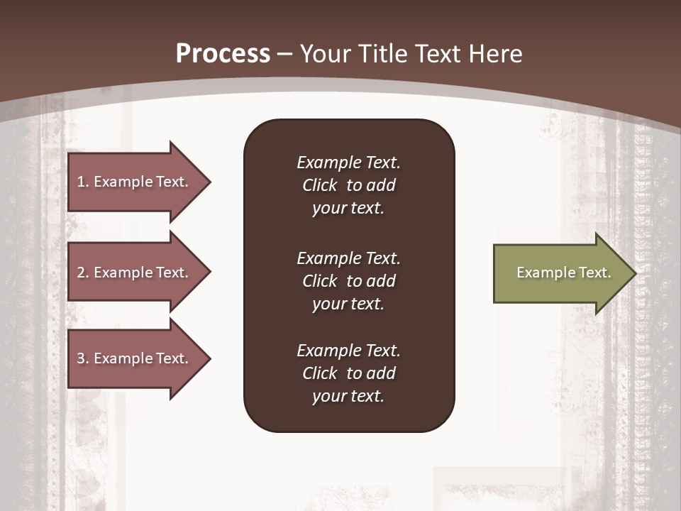 Grungy Graphic Brown PowerPoint Template