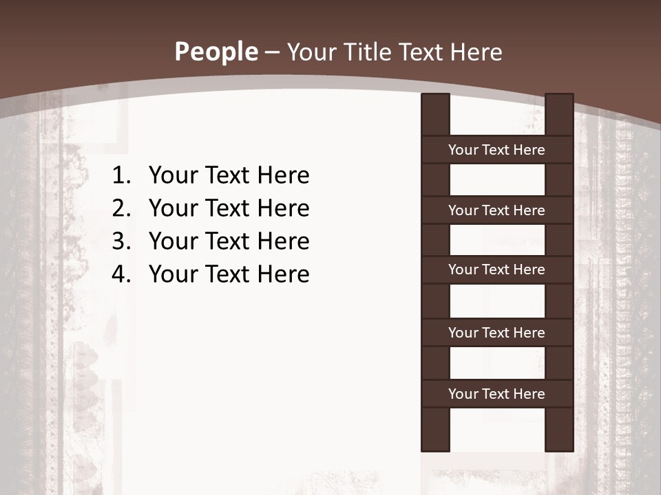 Grungy Graphic Brown PowerPoint Template
