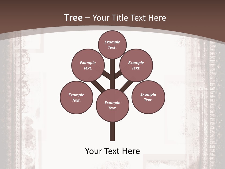 Grungy Graphic Brown PowerPoint Template