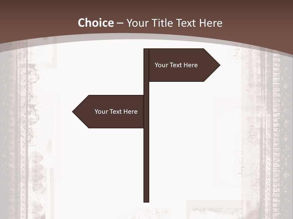 Grungy Graphic Brown PowerPoint Template