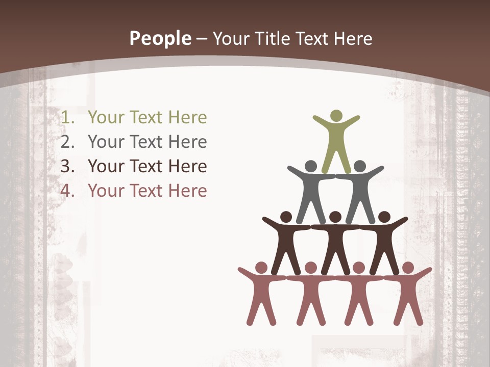 Grungy Graphic Brown PowerPoint Template