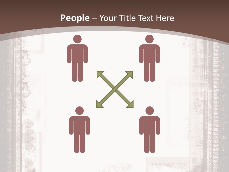 Grungy Graphic Brown PowerPoint Template