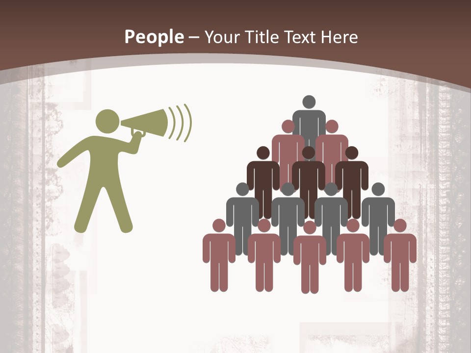 Grungy Graphic Brown PowerPoint Template