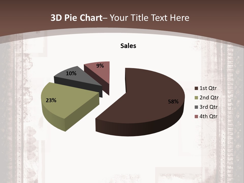Grungy Graphic Brown PowerPoint Template