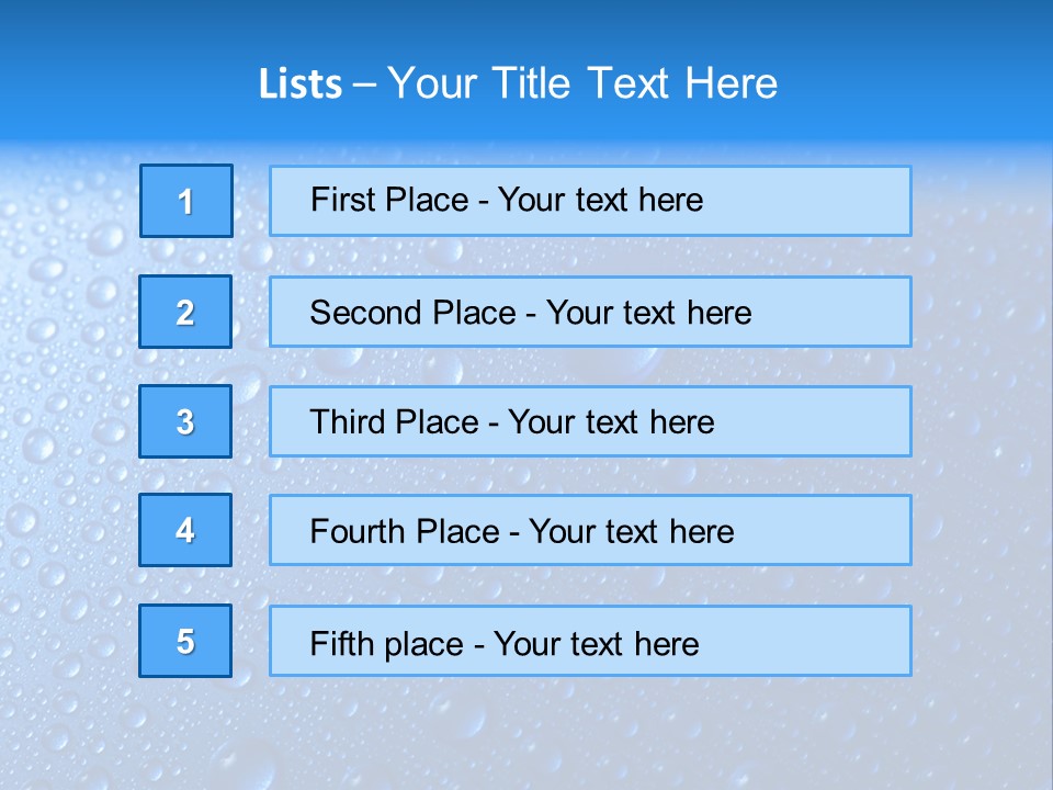 Drop Clean Relax PowerPoint Template