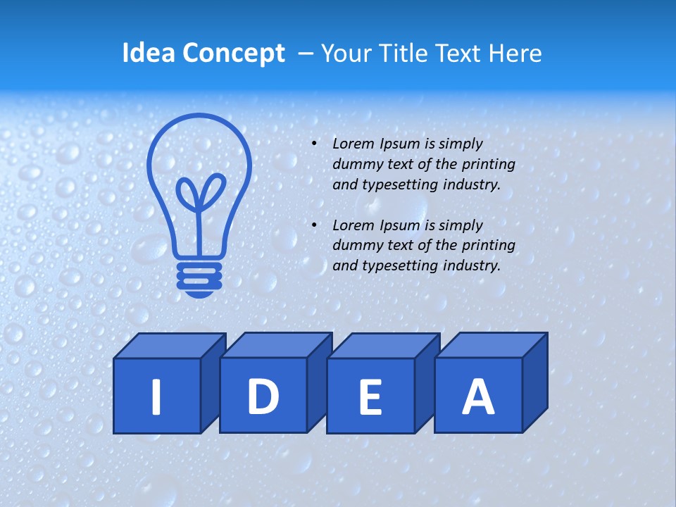 Drop Clean Relax PowerPoint Template