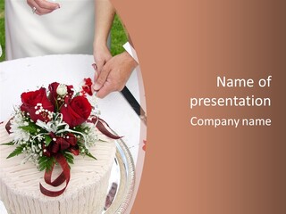 Ivory Romantic Dress PowerPoint Template