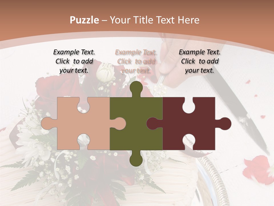 Ivory Romantic Dress PowerPoint Template