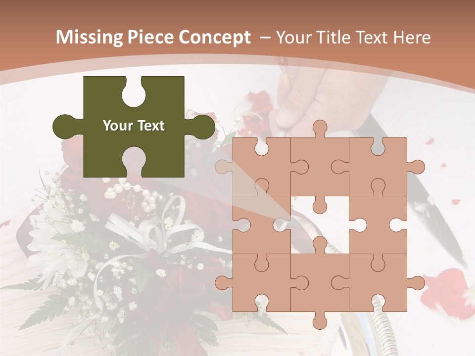 Ivory Romantic Dress PowerPoint Template