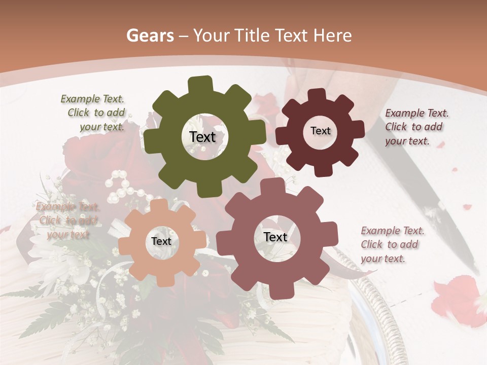 Ivory Romantic Dress PowerPoint Template