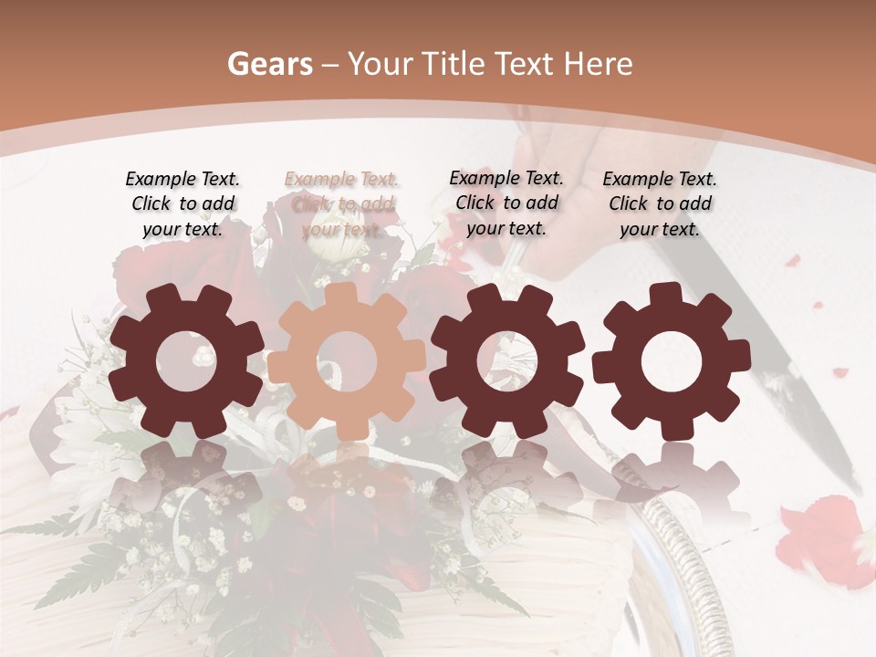 Ivory Romantic Dress PowerPoint Template