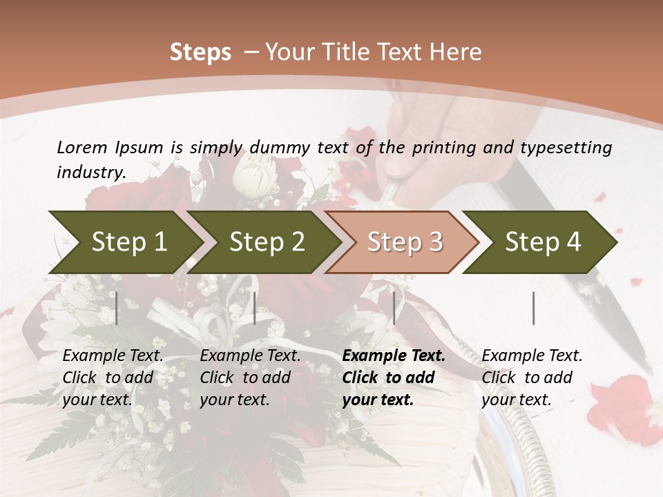Ivory Romantic Dress PowerPoint Template
