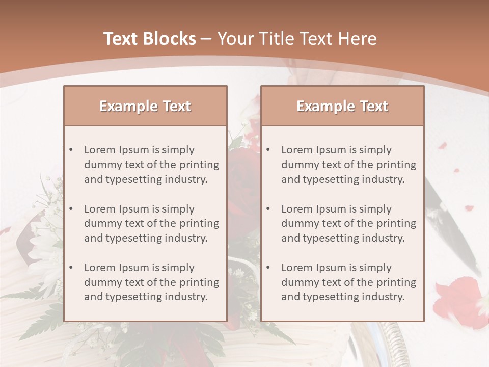 Ivory Romantic Dress PowerPoint Template