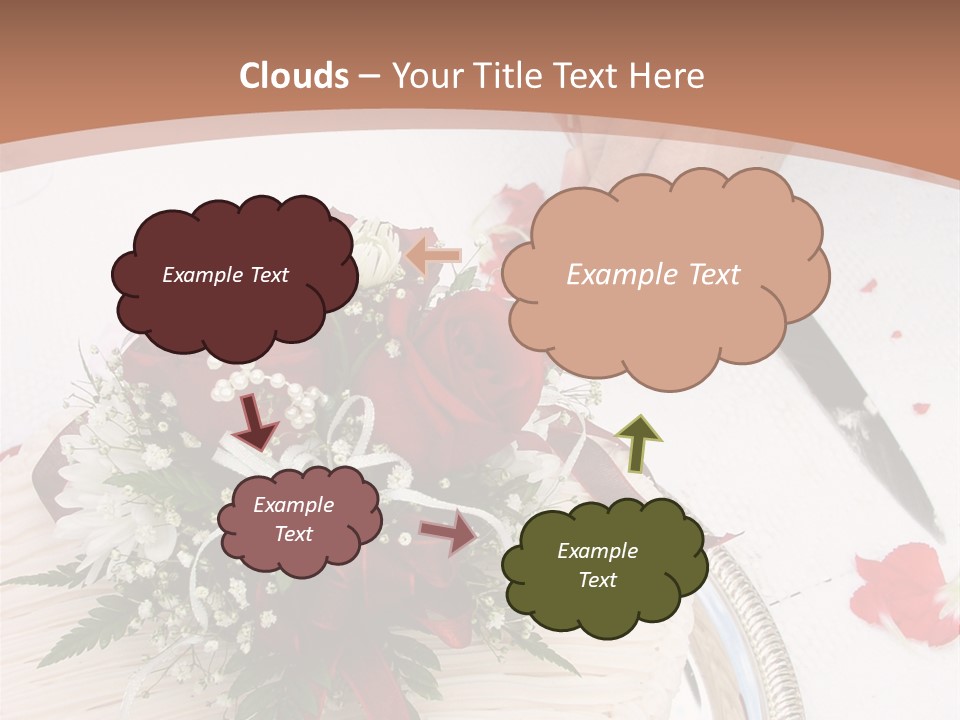 Ivory Romantic Dress PowerPoint Template