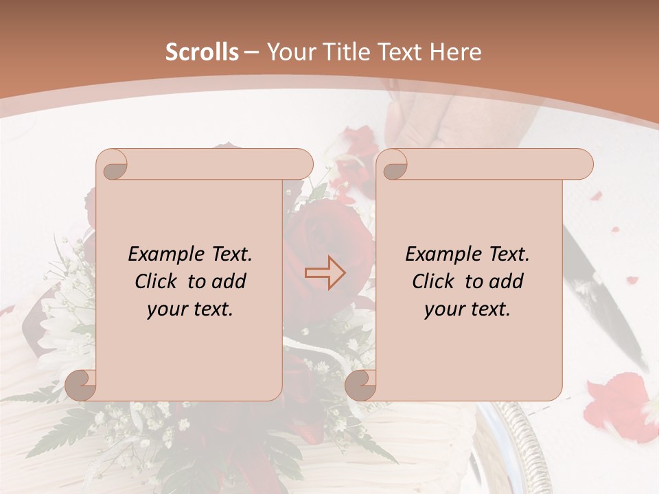 Ivory Romantic Dress PowerPoint Template