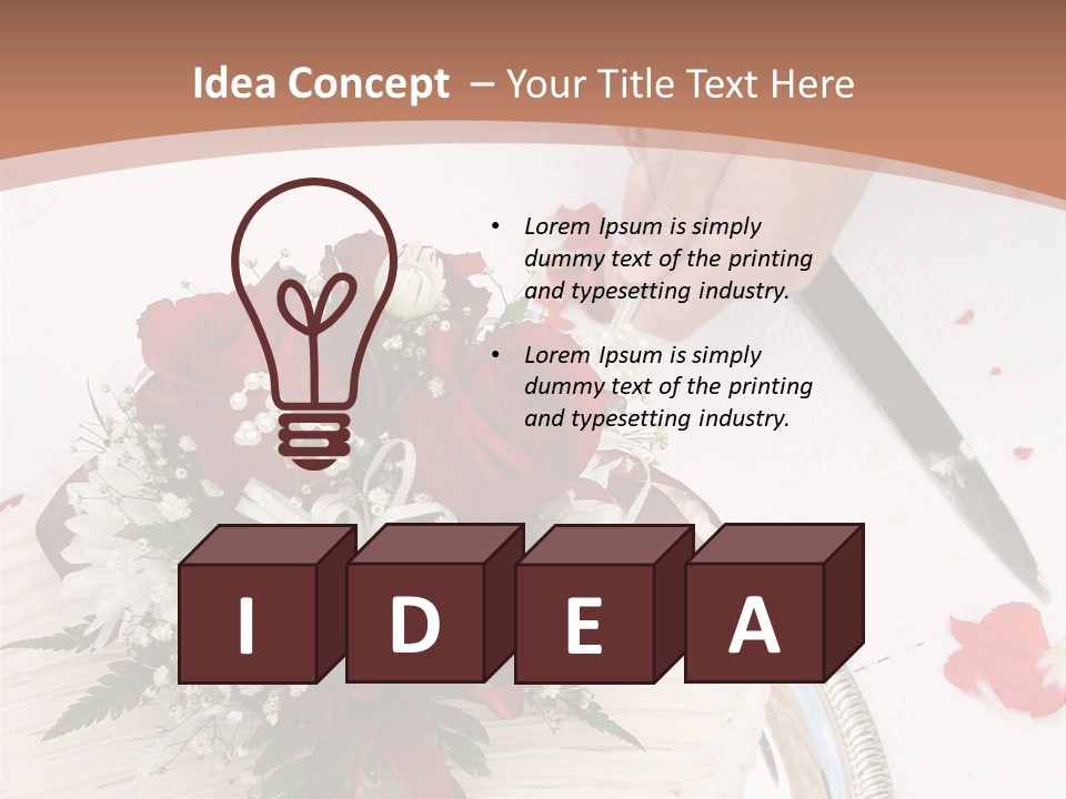 Ivory Romantic Dress PowerPoint Template