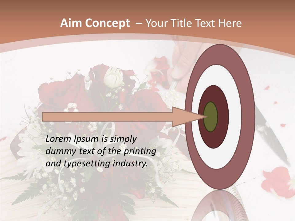 Ivory Romantic Dress PowerPoint Template