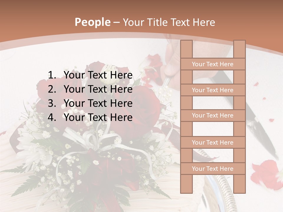 Ivory Romantic Dress PowerPoint Template