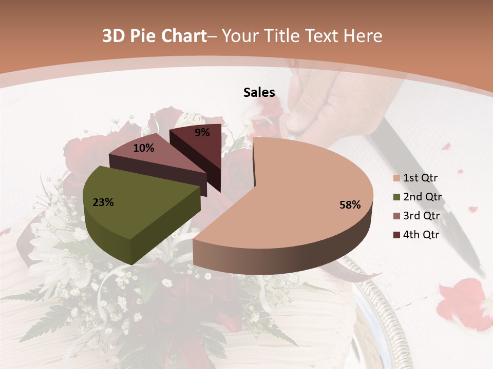 Ivory Romantic Dress PowerPoint Template