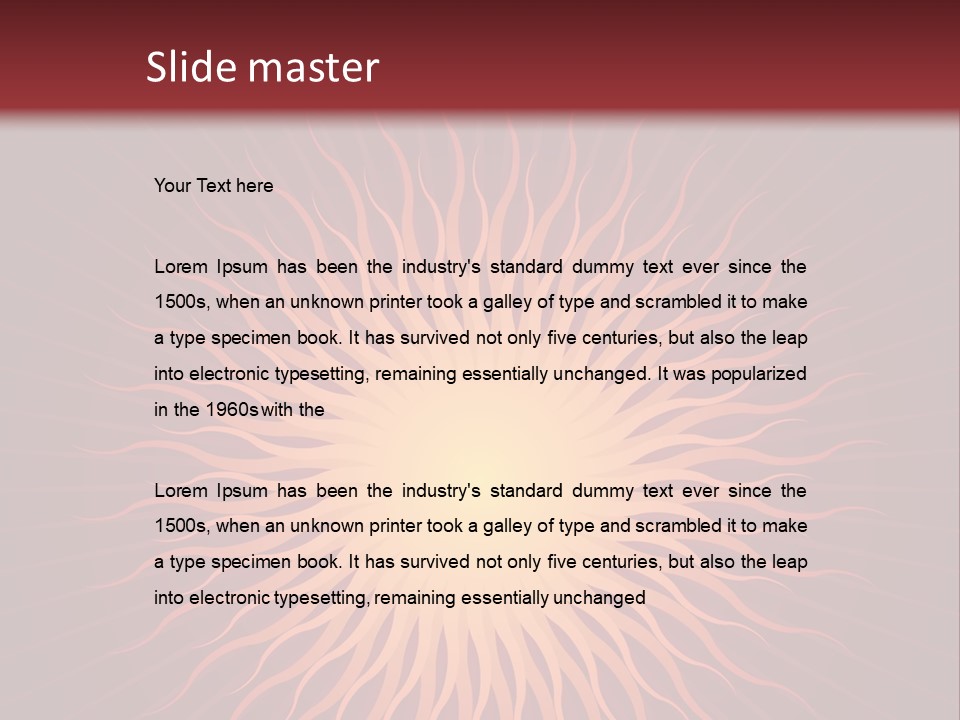 Flare Shine Hot PowerPoint Template