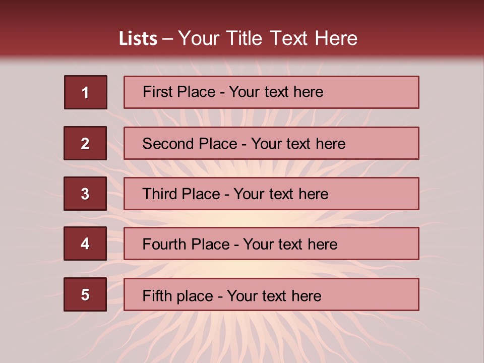 Flare Shine Hot PowerPoint Template