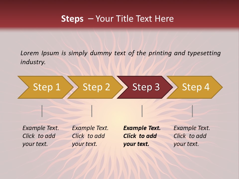 Flare Shine Hot PowerPoint Template