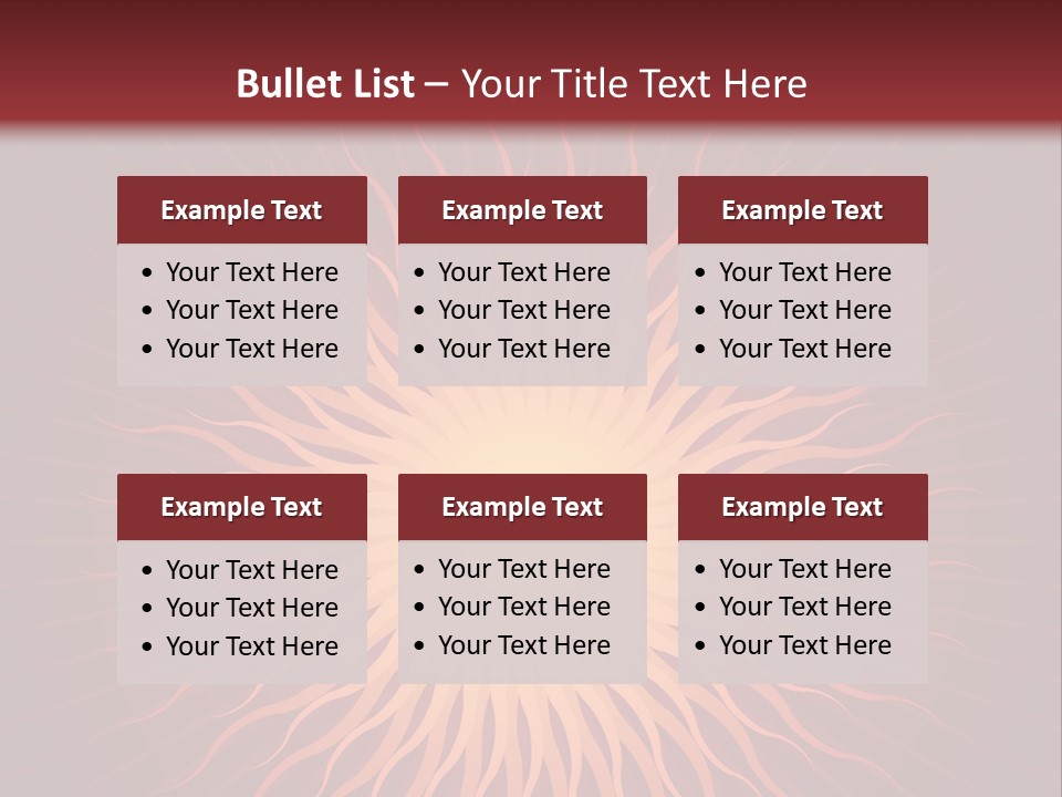 Flare Shine Hot PowerPoint Template