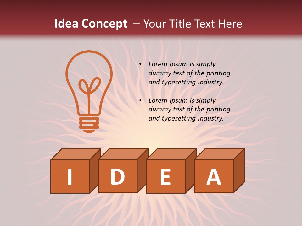 Flare Shine Hot PowerPoint Template