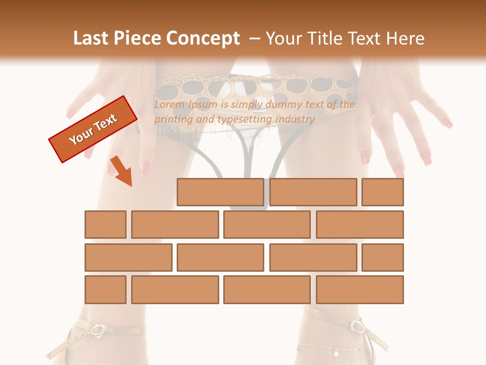 Underwear Black High PowerPoint Template
