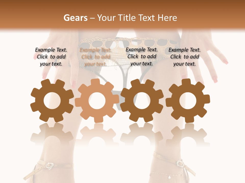 Underwear Black High PowerPoint Template