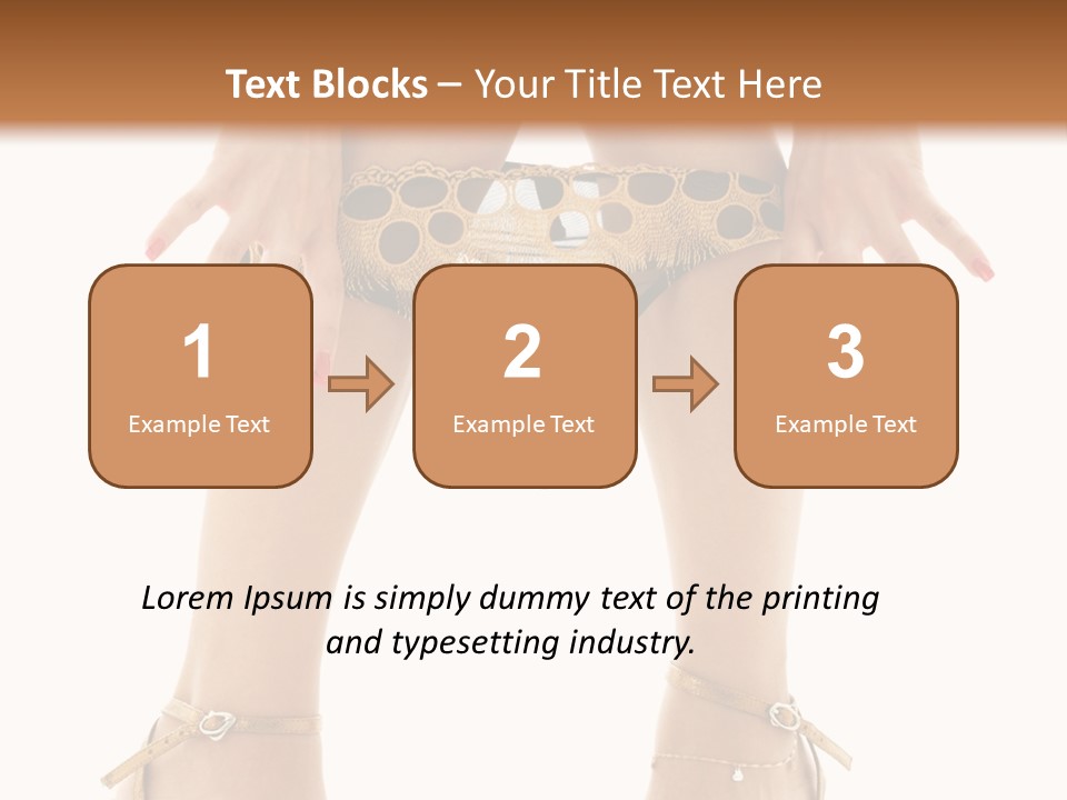 Underwear Black High PowerPoint Template