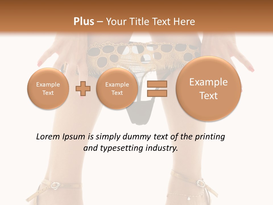 Underwear Black High PowerPoint Template