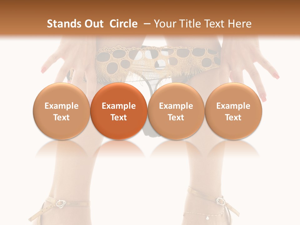Underwear Black High PowerPoint Template