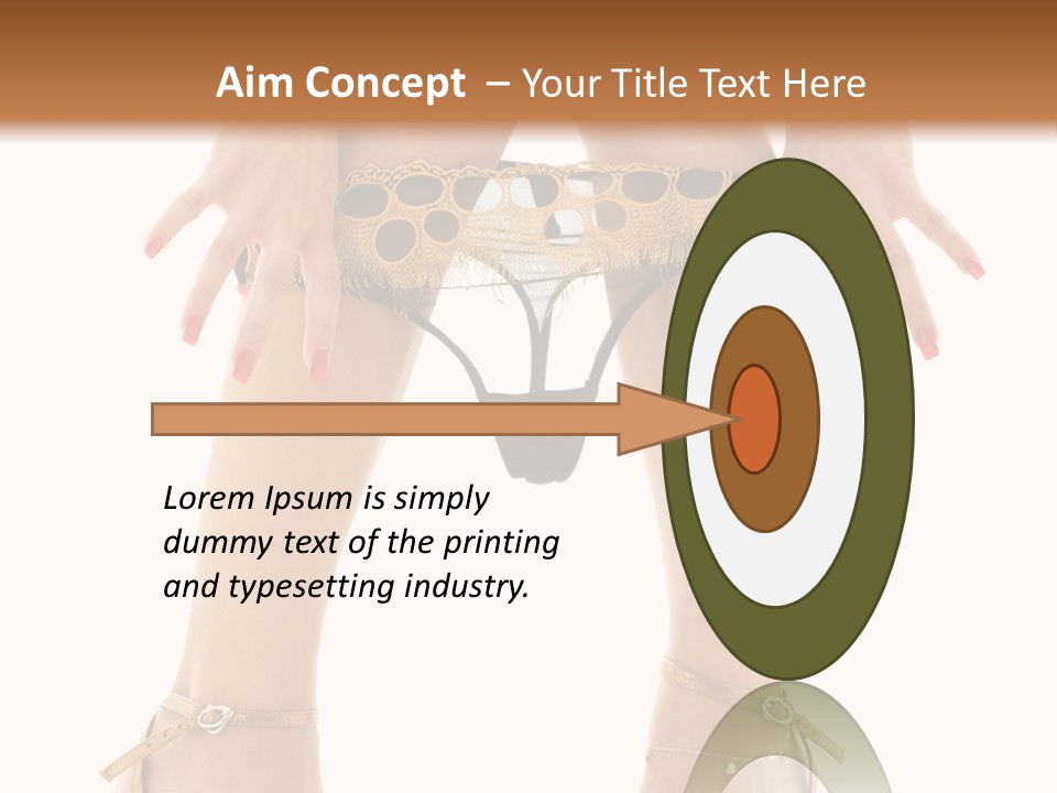Underwear Black High PowerPoint Template