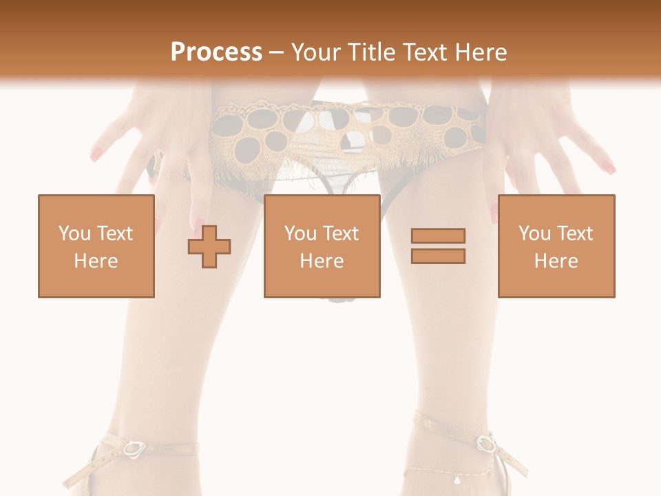 Underwear Black High PowerPoint Template